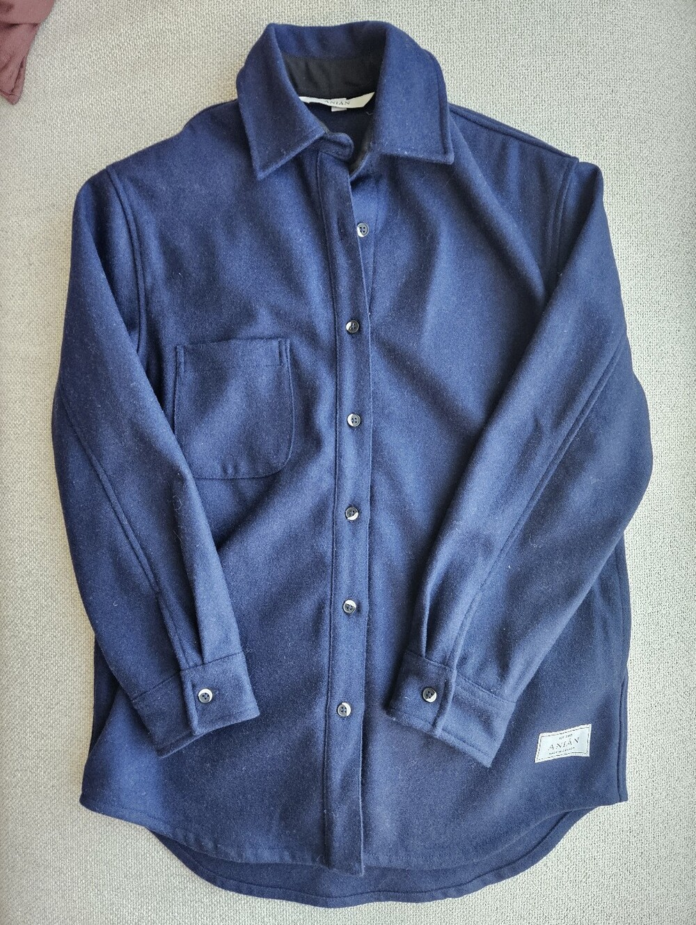 Anian Melton Wool Shirt